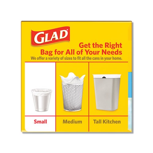 OdorShield Quick-Tie Small Trash Bags by Glad® CLO78812