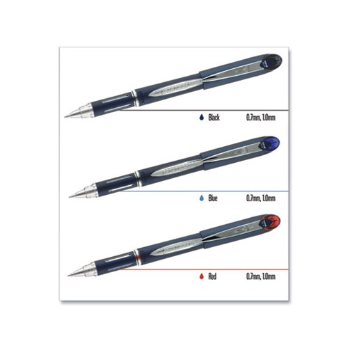 uni-Ball 40174 uni-ball Jetstream Ballpoint Pens, Fine Point (0.7mm), Blue,  12 Count : : Office Products