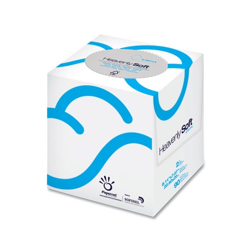 Heavenly Soft Facial Tissue, 2-Ply, White, 90/Cube Box, 36 Boxes/Carton Heavenly Soft Facial Tissue, 2-Ply, White, 90/Cube Box, 36 Boxes/Carton