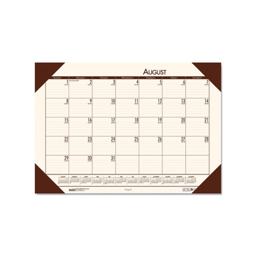 House Of Doolittle EcoTones Recycled Academic Desk Pad Calendar