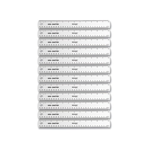 Non-Shatter Flexible Ruler, Standard/Metric, 12 Non-Shatter Flexible Ruler, Standard/Metric, 12