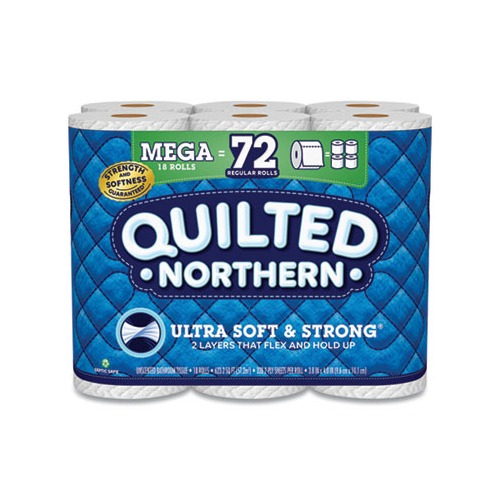 Ultra Soft and Strong Bathroom Tissue, Mega Rolls, Septic Safe, 2-Ply, White, 328 Sheets/Roll, 18 Rolls/Carton Ultra Soft and Strong Bathroom Tissue, Mega Rolls, Septic Safe, 2-Ply, White, 328 Sheets/Roll, 18 Rolls/Carton