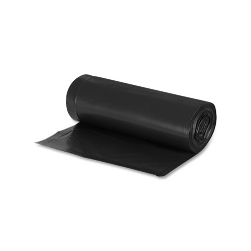 Earthsense Linear Low Density Recycled Can Liners, 60 gal, 1.25 mil, 38 x 58, Black, 100/Carton