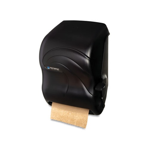 Lever Roll Towel Dispenser, Oceans, 12.94 x 9.25 x 16.5, Black Pearl