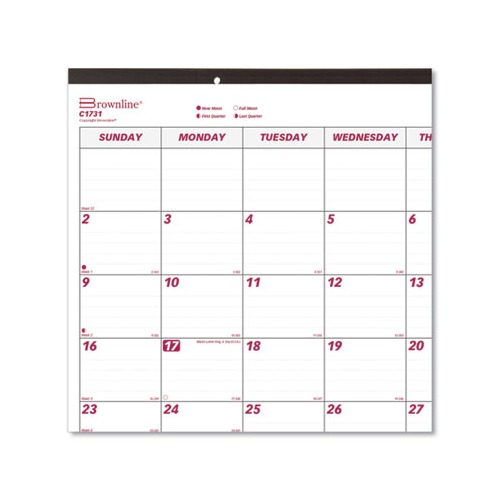 Brownline C1731-20 22 X 17" 2020 Monthly Desk Pad Calendar for sale online 