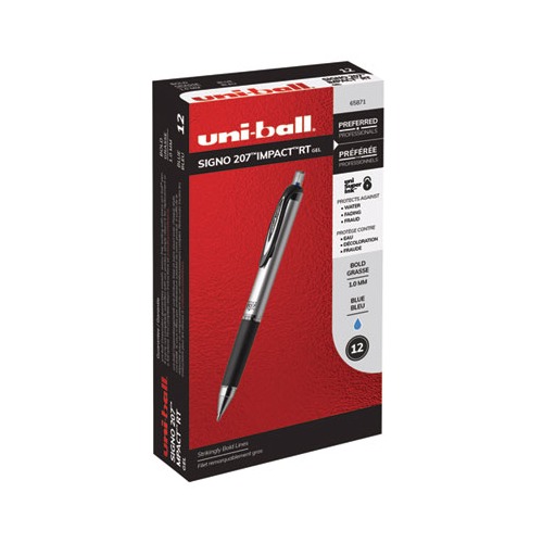 Uni-ball 207 Impact Retractable Gel Pen - UBC65871 - Shoplet.com