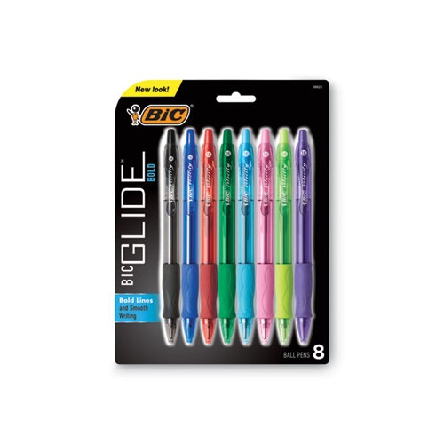 Bic Velocity Ballpoint Retractable Pen Black Ink 1.6mm Bold Dozen