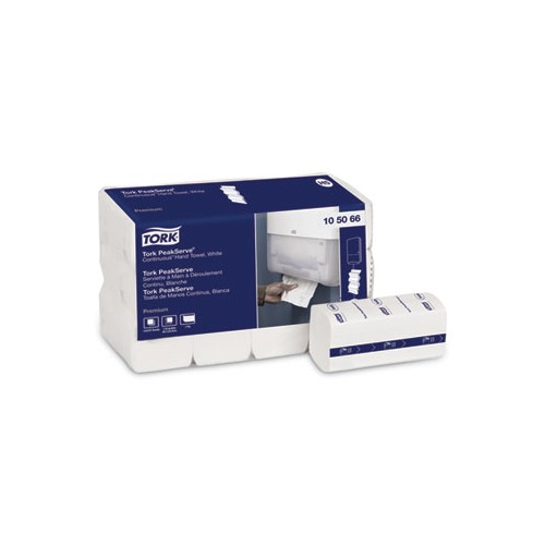 TORK PREM PEAKSERVE CON HAND TOWEL 7.91X8.85 WHT 1PLY