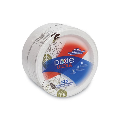 Compatible Dixie Pathway Heavyweight Paper Plates - 125 per pack