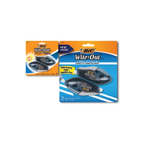 BIC Wite-Out Brand EZ Correct Correction Tape with Soft Rubber