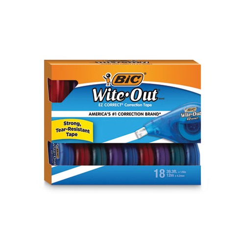 BIC Wite-Out EZ Correct Correction Tape Value Pack - BICWOTAP18
