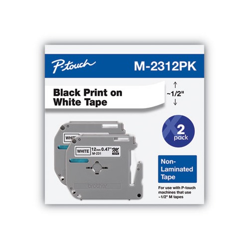 Brother M Series Tape Cartridges for P-Touch Labelers - BRTM2312PK