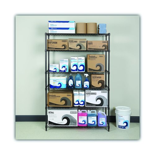 Alera NSF Certified 6-Shelf Wire Shelving Kit - ALESW664818BA