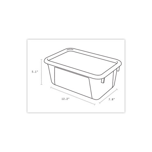 Small Cubby Bin with Cover, Classroom Blue - STX62408U06C, Storex  Industries