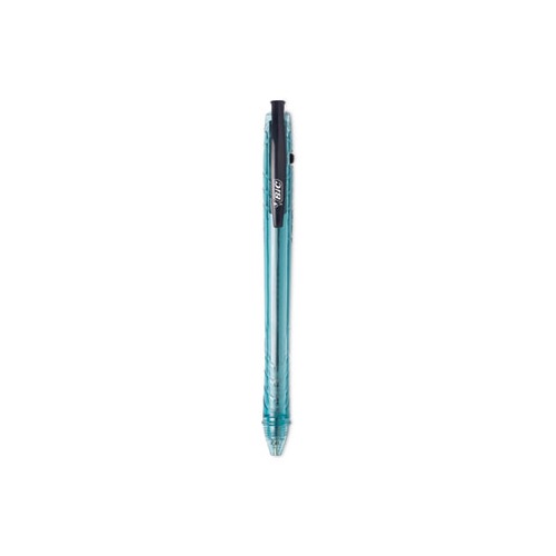 ReVolution Ocean Bound Ballpoint Pen, Retractable, Medium 1 mm, Blue Ink, Translucent Blue Barrel, Dozen