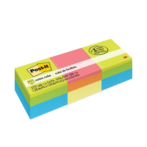 Post-it Mini Cubes - MMM20513PK - Shoplet.com