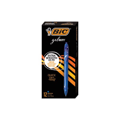 BIC Gel-ocity Quick Dry Gel Pen - BICRGLCG11BE 