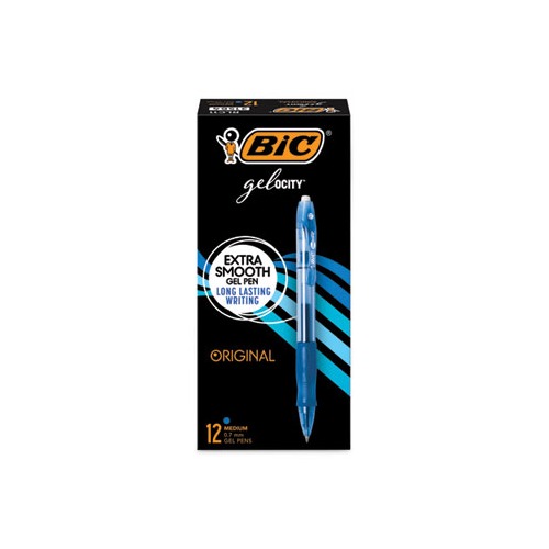 BIC Gelocity Gel Pen Medium Point Black 12-Count - Save Out of the Box -  Save Out of the Box