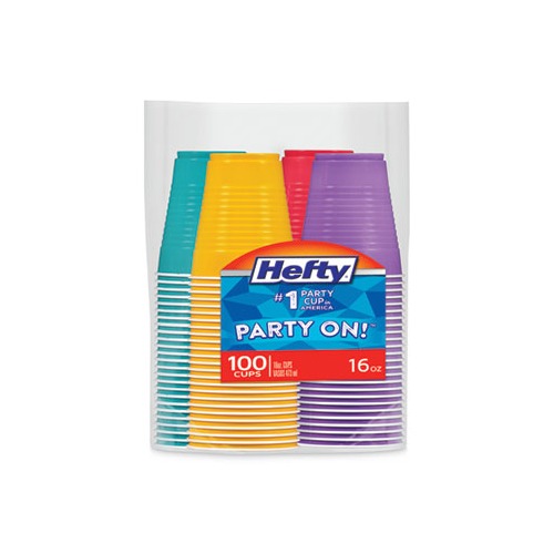 RFPC21637 Hefty Everyday Assorted Colors Party Cups; 16 oz • Price »