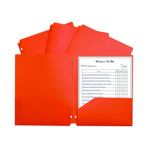C-line Two-Pocket Heavyweight Poly Portfolio Folder - CLI33932BX ...