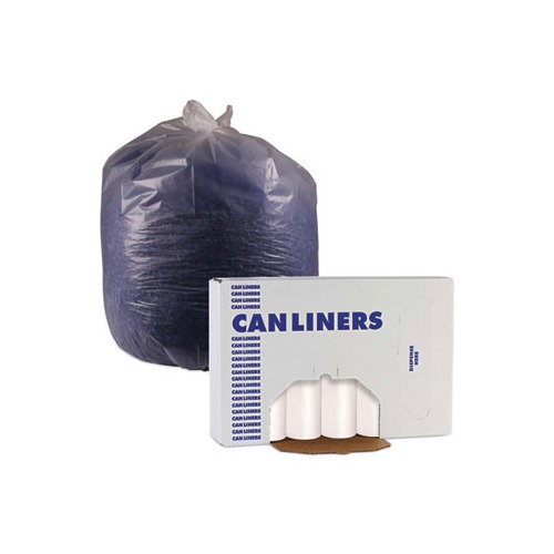 Boardwalk Can Liners 8-10gal 24 x 24 6 Microns Natural 50 Bags/Roll 20 Rolls 