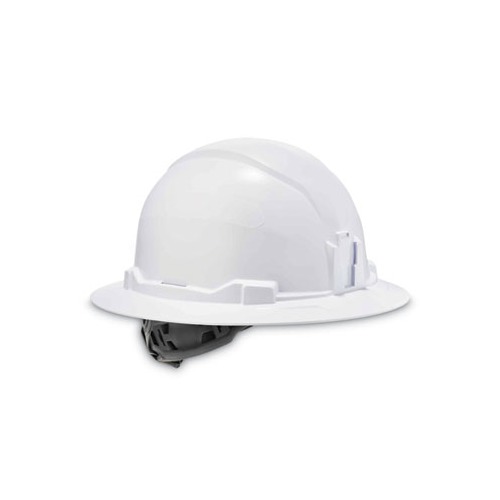 Skullerz 8971 Class E Hard Hat Full Brim, White, Ships in 1-3 Business Days