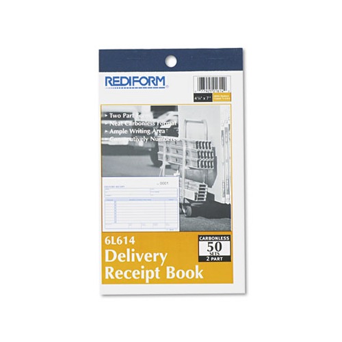 thumbnail image 2 of Case Of 25 Carbonless Delivery Receipt Books - 2-Part 4.25x6.38 Inch, 50 Sets Per Book 2 of 10