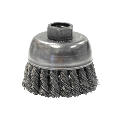 Weiler Single Row Heavy-Duty Knot Wire Cup Brushes - 13281, 1 per pack ...