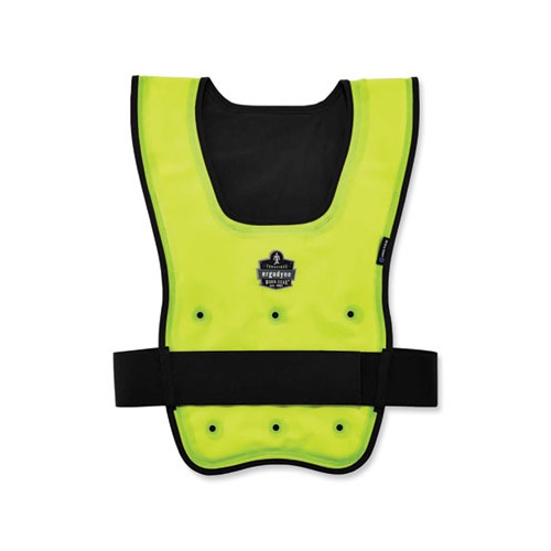 Chill-Its 6687 Economy Dry Evaporative Cooling Elastic Waist Vest, Nylon, Large/X-Large, Lime, Ships in 1-3 Business Days Chill-Its 6687 Economy Dry Evaporative Cooling Elastic Waist Vest, Nylon, Large/X-Large, Lime, Ships in 1-3 Business Days