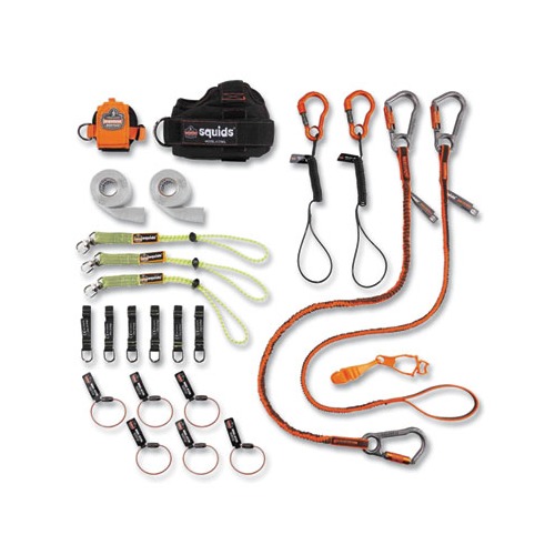 Squids 3183 Carpenter + Laborer Tool Tethering Kit, Asstd Max Work Capacities, Lengths and Colors, Ships in 1-3 Business Days