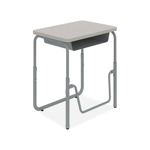 AlphaBetter 2.0 Height-Adjustable Student Desk with Pendulum Bar, 27.75