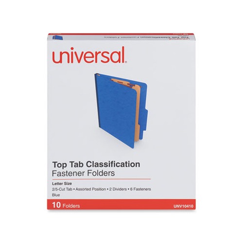 Universal Six-Section Pressboard Classification Folders - UNV10410 ...