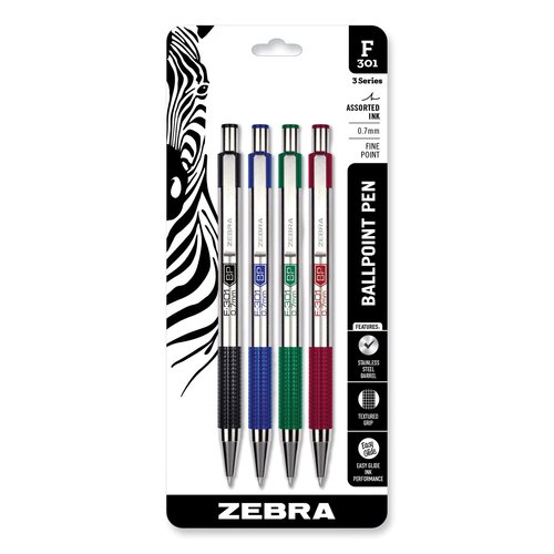 Zebra F-301 Ballpoint Pen - ZEB27174 - Shoplet.com