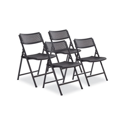 AirFlex Series Premium Poly Folding Chair, Supports 1000 lb, 17.25