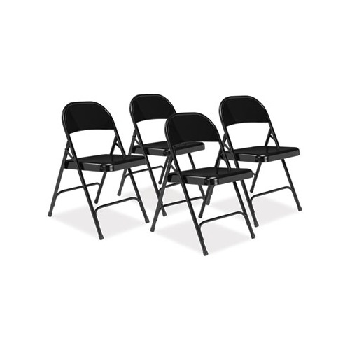 50 Series All-Steel Folding Chair, Supports 500 lb, 16.75