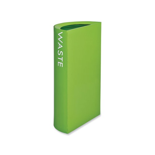 Mixx Recycling Center Half-Round Receptacle, 23 gal, Steel, Green, Ships in 1-3 Business Days Mixx Recycling Center Half-Round Receptacle, 23 gal, Steel, Green, Ships in 1-3 Business Days