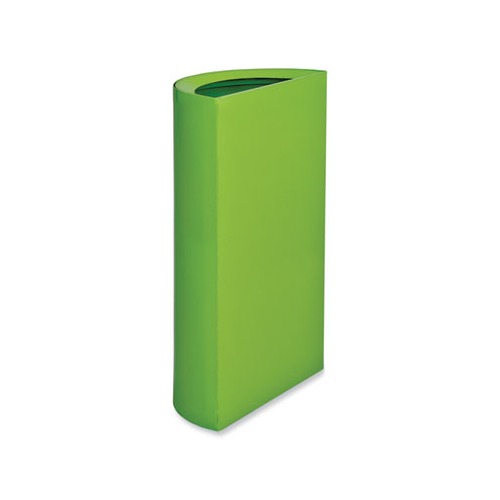Mixx Recycling Center Half-Round Receptacle, 23 gal, Steel, Green, Ships in 1-3 Business Days Mixx Recycling Center Half-Round Receptacle, 23 gal, Steel, Green, Ships in 1-3 Business Days