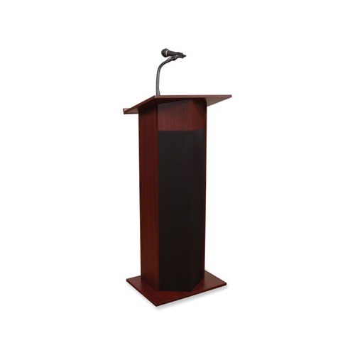 Power Plus Lectern, 22 x 17 x 46, Mahogany, Ships in 1-3 Business Days