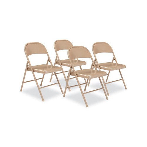 900 Series All-Steel Folding Chair, Supports 250lb, 17.75