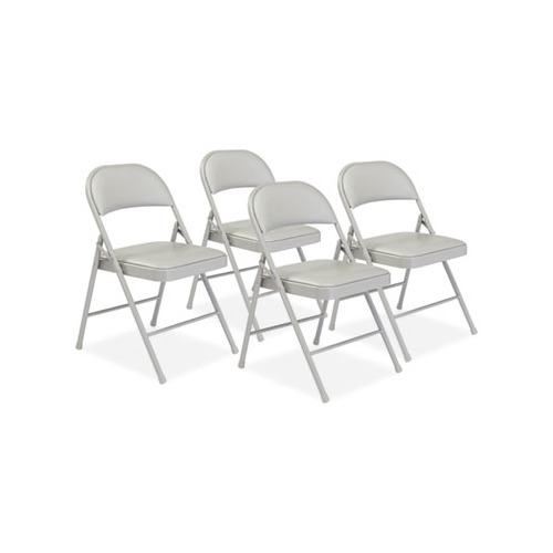 950 Series Vinyl Padded Steel Folding Chair, Supports Up to 250 lb, 17.75
