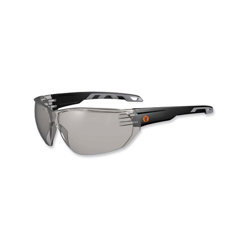 Skullerz Vali Frameless Safety Glasses, Black Nylon Impact Frame, AntiFog Indr/Outdr Polycarb Lens,Ships in 1-3 Business Days