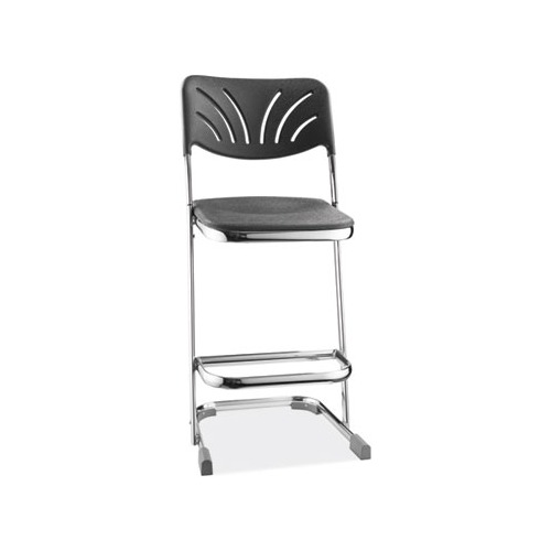 6600 Series Elephant Z-Stool With Backrest, Supports 500 lb, 24