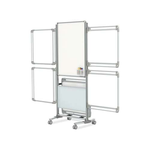 Nexus Easel Whiteboard, 32 x 76.13, White Surface, Satin Aluminum Frame, Ships in 7-10 Business Days Nexus Easel Whiteboard, 32 x 76.13, White Surface, Satin Aluminum Frame, Ships in 7-10 Business Days