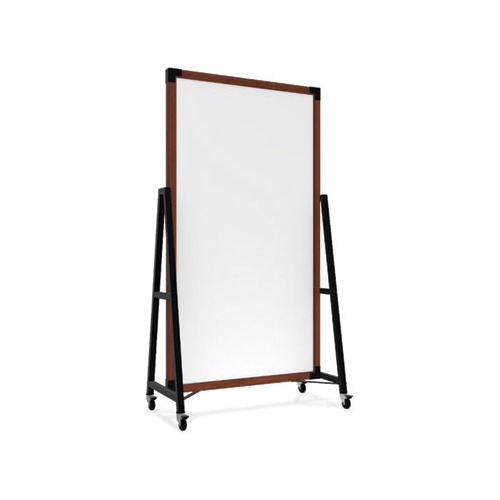 Prest Mobile Magnetic Whiteboard, 40.5 x 73.75, White Surface, Caramel Oak Wood Frame, Ships in 7-10 Business Days Prest Mobile Magnetic Whiteboard, 40.5 x 73.75, White Surface, Caramel Oak Wood Frame, Ships in 7-10 Business Days