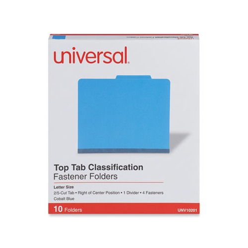 Universal Bright Colored Pressboard Classification Folders UNV10201