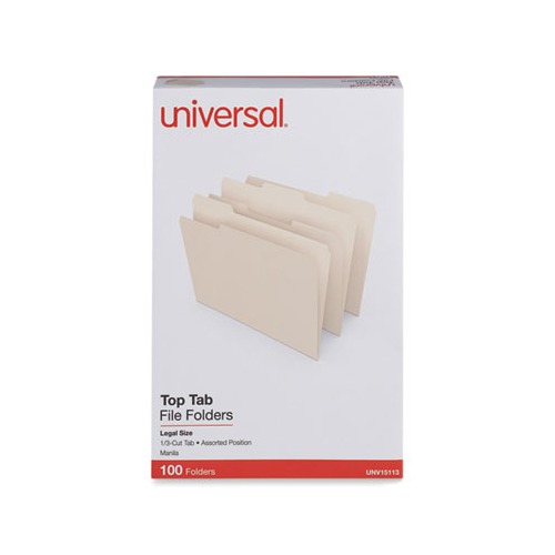 Universal Top Tab File Folders UNV15113