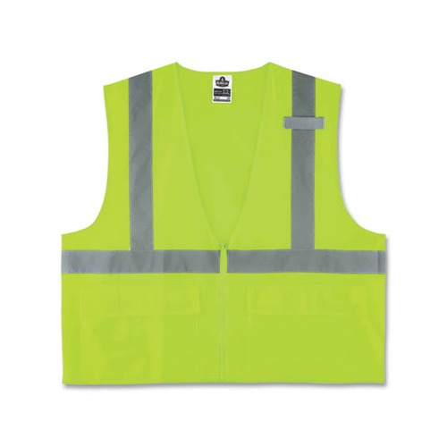 GloWear 8225Z Class 2 Standard Solid Vest, Polyester, Lime, 4X-Large/5X-Large, Ships in 1-3 Business Days GloWear 8225Z Class 2 Standard Solid Vest, Polyester, Lime, 4X-Large/5X-Large, Ships in 1-3 Business Days