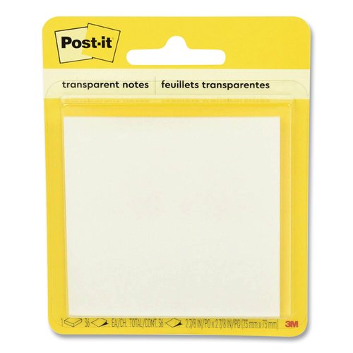 Post-it Transparent Notes - MMM600TRSPT - Shoplet.com