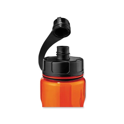 Chill-Its 5151 Plastic Wide Mouth Water Bottle, 34 oz, Orange, Ships in 1-3 Business Days
