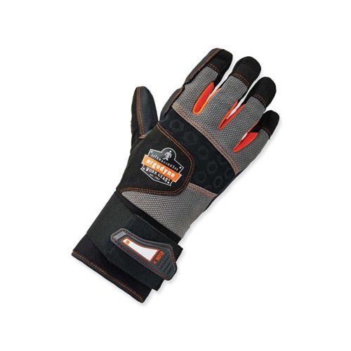 ProFlex 9012 Certified AV Gloves + Wrist Support, Black, Small, Pair, Ships in 1-3 Business Days